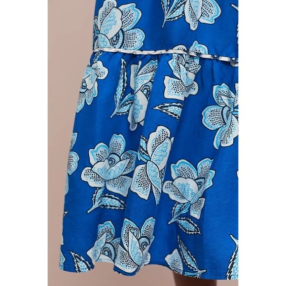 NEW Maeve By Anthropologie Alyssa Floral 2 Piece Halter Top & Midi Skirt Set 8 - Picture 6 of 13